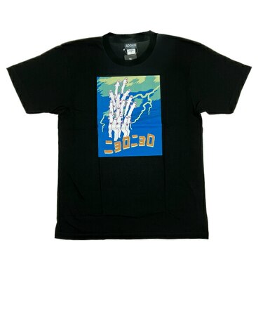 ムーミン ニョロニョロ 半袖Tシャツ ブラック アパレル MOOMIN