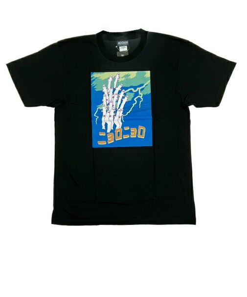 ムーミン ニョロニョロ 半袖Tシャツ ブラック アパレル MOOMIN