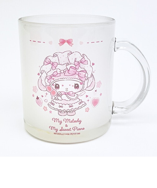 サンリオ マイメロディ × マイスウィートピアノ ガラスマグカップ コップ どーりーみっくすプチシリーズ Sanrio