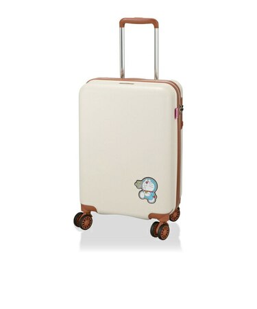 ドラえもん ジッパータイプ スーツケース 33L キャリーケース ベージュ