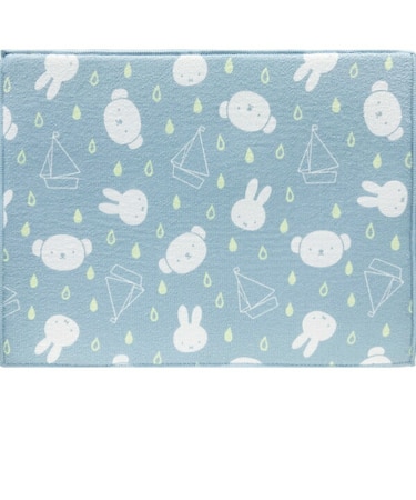 ミッフィー miffy (あめのひミッフィーとボリス) 吸水水切りマット 【30×40cm】 キッチン