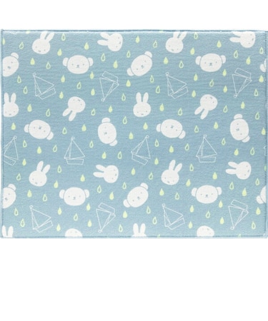 ミッフィー miffy (あめのひミッフィーとボリス) 吸水水切りマット 【40×50cm】 キッチン