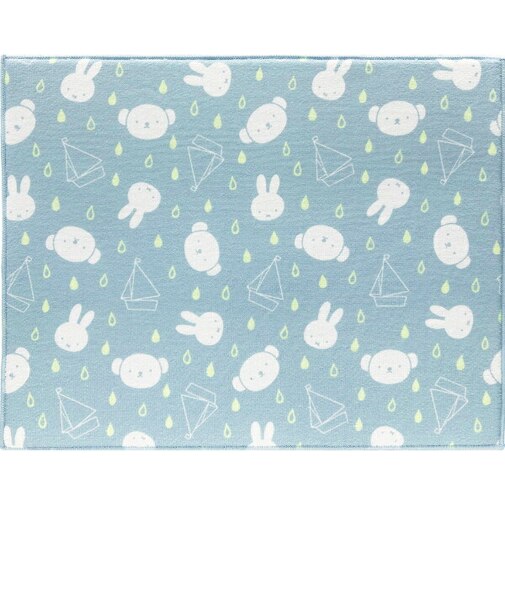 ミッフィー miffy (あめのひミッフィーとボリス) 吸水水切りマット 【40×50cm】 キッチン