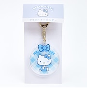 サンリオ ハローキティ アクリルキーホルダー (すわり) みずいろ 日本製 Sanrio