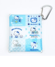 サンリオ ハローキティ クリアマルチポーチ(SS) (総柄) みずいろ Sanrio