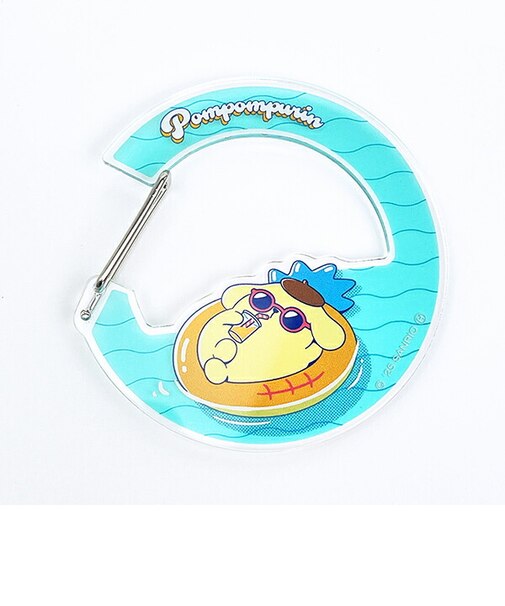 サンリオ ポムポムプリン アクリルカラビナ グリーン ユニーク 日本製 Sanrio