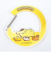 サンリオ ポムポムプリン アクリルカラビナ イエロー ユニーク 日本製 Sanrio
