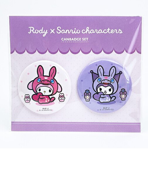サンリオ マイメクロミ × ロディ 缶バッチ2個セット 日本製 Sanrio