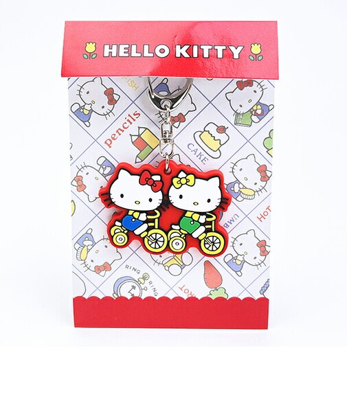 サンリオ ハローキティ ラバーキーホルダー アクティブ シリーズ (レッド) Sanrio