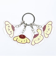 サンリオ ポムポムプリン 4連アクリルキーホルダー フェイス 日本製 Sanrio