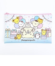 サンリオ ポムポムプリン フラットポーチ パーティー 日本製 Sanrio