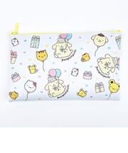 サンリオ ポムポムプリン フラットポーチ バースデー 日本製 Sanrio