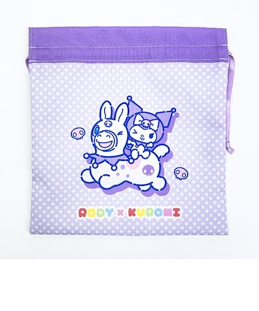 サンリオ クロミ × ロディ 巾着(M) (パープル) 日本製 Sanrio