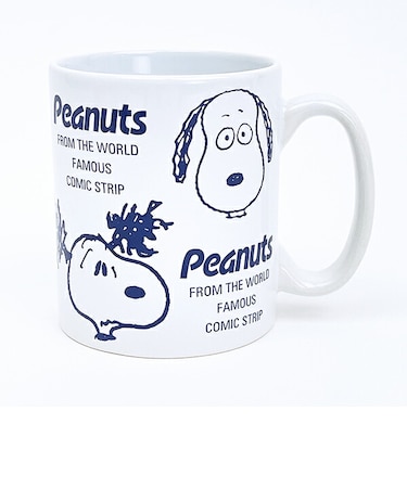 スヌーピー マグカップ ファニーフェイス ネイビー コップ SNOOPY