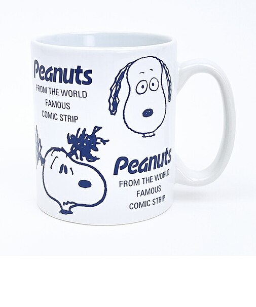 スヌーピー マグカップ ファニーフェイス ネイビー コップ SNOOPY