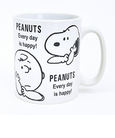 スヌーピー マグカップ リラックスタイム ブラック コップ SNOOPY
