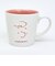 スヌーピー チャーリーブラウン 透かしマグカップ インサイドカラー ピンク コップ SNOOPY