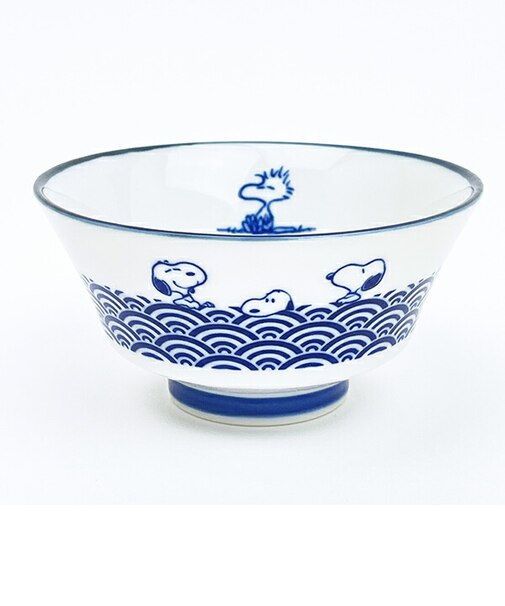 スヌーピー 飯椀 美濃焼 浪 JAPANESE STYLE 食器 茶碗 日本製 SNOOPY