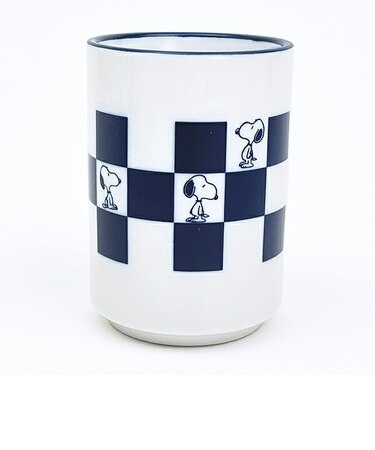 スヌーピー 湯のみ 美濃焼 市松 小 JAPANESE STYLE コップ 日本製 SNOOPY
