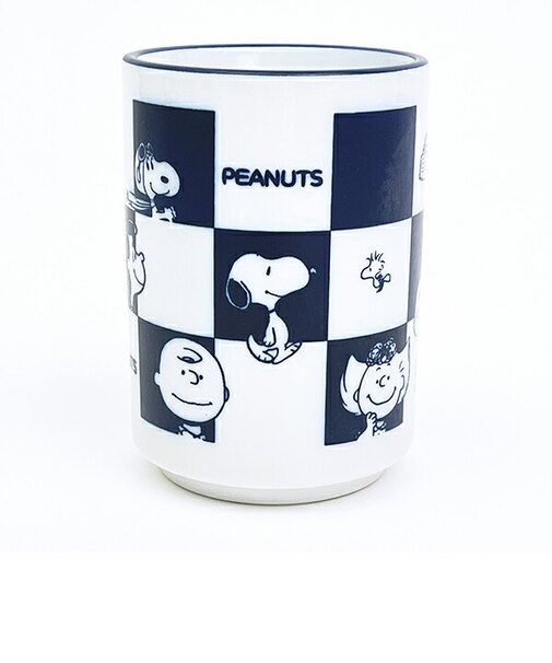 スヌーピー 湯のみ 美濃焼 市松 大 JAPANESE STYLE コップ 日本製 SNOOPY