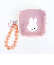 ミッフィー miffy おかお ミニポーチ (ピンク) ビジューシリーズ