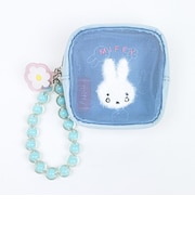 ミッフィー miffy なきがお ミニポーチ (ブルー) ビジューシリーズ