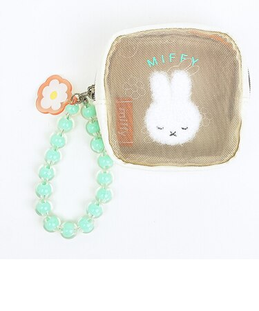 ミッフィー miffy おやすみ ミニポーチ (イエロー) ビジューシリーズ