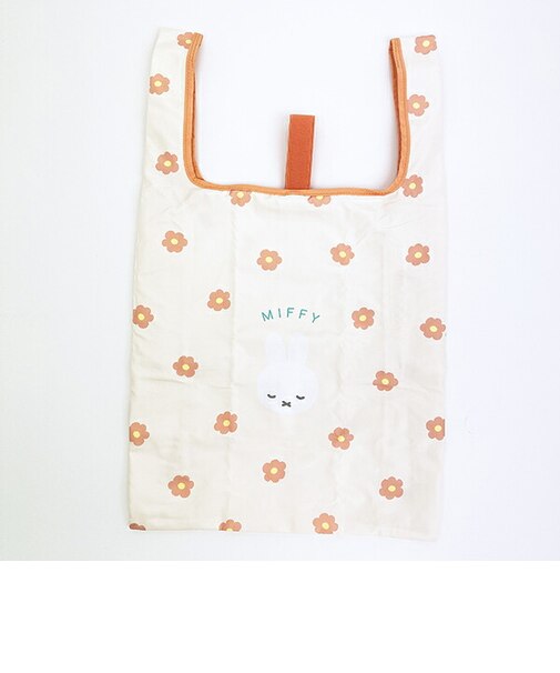 ミッフィー miffy エコバッグ(M) オレンジ ビジューシリーズ