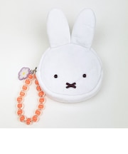ミッフィー miffy おかお フェイスポーチ (ピンク) ビジューシリーズ