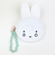 ミッフィー miffy なきがお フェイスポーチ (ブルー) ビジューシリーズ