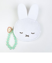 ミッフィー miffy おやすみ フェイスポーチ (イエロー) ビジューシリーズ