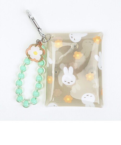 ミッフィー miffy おやすみ クリアマルチポーチ (イエロー) ビジューシリーズ