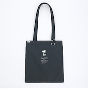 スヌーピー スマートトートバッグ ブラック tidy SNOOPY