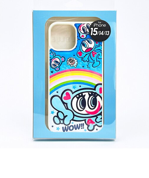 ナルミヤキャラクターズ エンジェルブルー (Angel Blue)  iPhone 15/14/13 ケース ぷくぷく背面