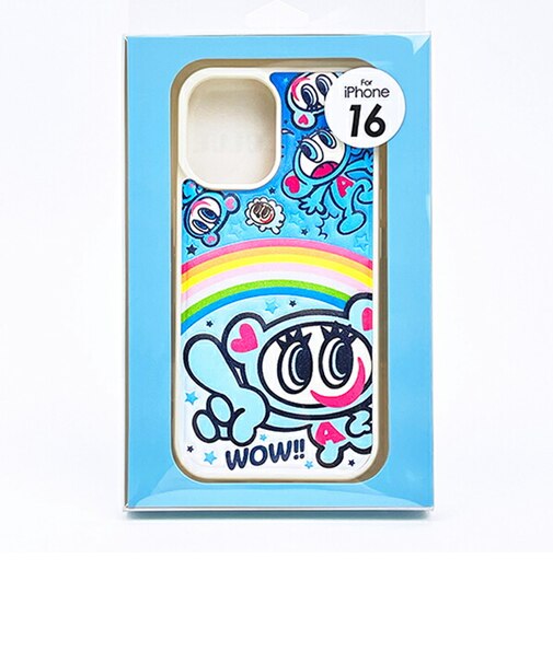 ナルミヤキャラクターズ エンジェルブルー (Angel Blue) ナカムラくん iPhone16 ケース ぷくぷく背面ケース