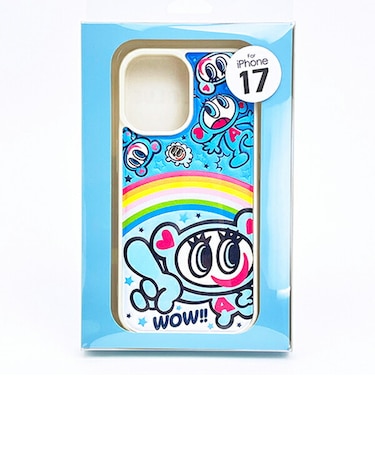 ナルミヤキャラクターズ エンジェルブルー (Angel Blue) ナカムラくん iPhone17 ケース ぷくぷく背面ケース