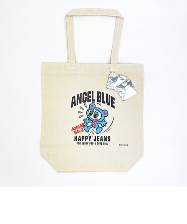 ナルミヤキャラクターズ エンジェルブルー (Angel Blue) トートバッグ(HAPPYJEANS/ナチュラル)