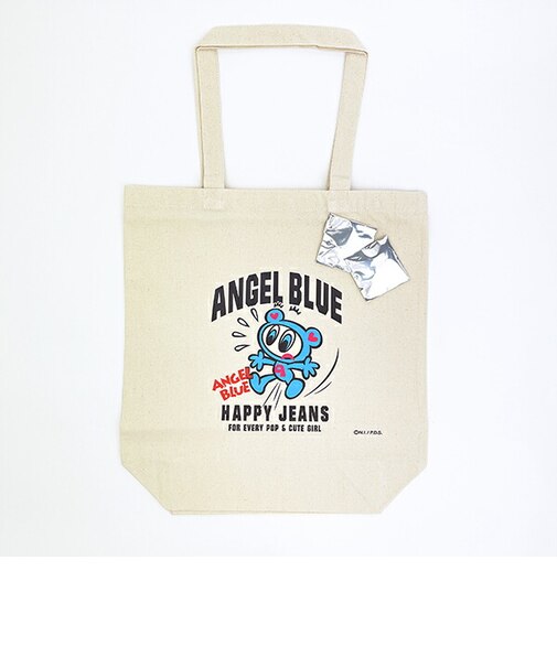 ナルミヤキャラクターズ エンジェルブルー (Angel Blue) トートバッグ(HAPPYJEANS/ナチュラル)