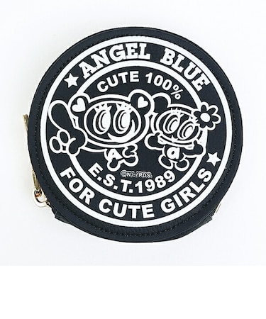 ナルミヤキャラクターズ エンジェルブルー (Angel Blue) ナカムラくん ハナちゃん 丸形コインケース(本革)