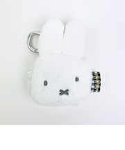 ミッフィー miffy カナビラ付きミニポーチ (ホワイト) ふわふわシリーズ