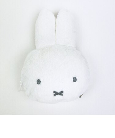 ミッフィー miffy ミミ付きポーチ (ホワイト) ふわふわシリーズ