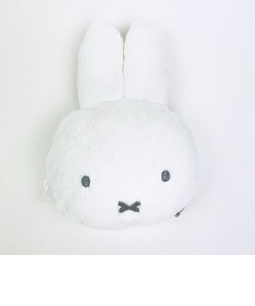 ミッフィー miffy ミミ付きポーチ (ホワイト) ふわふわシリーズ