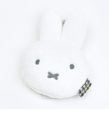 ミッフィー miffy フェイスパスケース (ホワイト) ふわふわシリーズ
