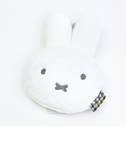 ミッフィー miffy フェイスパスケース (ホワイト) ふわふわシリーズ
