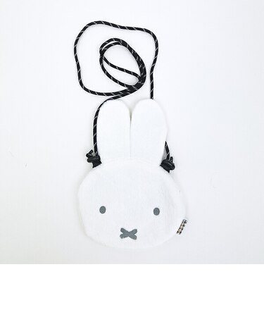 ミッフィー miffy サコッシュ ショルダーバッグ (ホワイト) ふわふわシリーズ