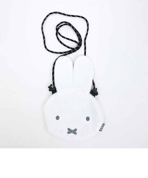 ミッフィー miffy サコッシュ ショルダーバッグ (ホワイト) ふわふわシリーズ
