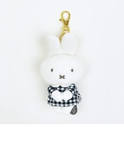 ミッフィー miffy ちょっこりさんキーチャームマスコット (ブラック) ギンガムマスコットシリーズ