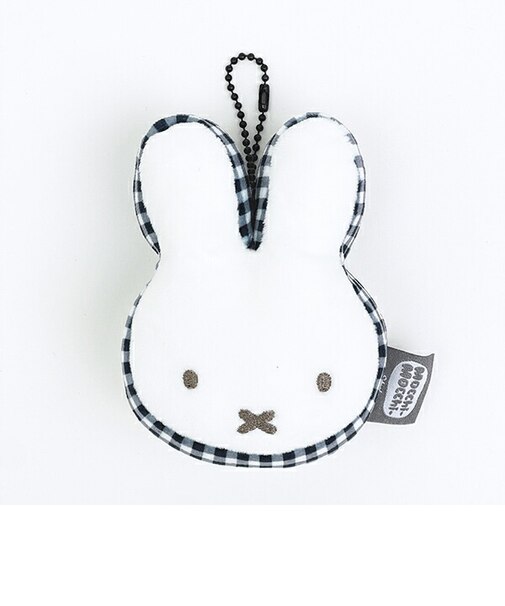ミッフィー miffy mocchi-mocchi-Style マスコット (ブラック) ギンガムマスコットシリーズ