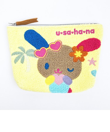 サンリオ 日焼け ウサハナ さがらポーチ (イエロー) Sanrio