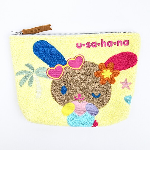 サンリオ 日焼け ウサハナ さがらポーチ (イエロー) Sanrio